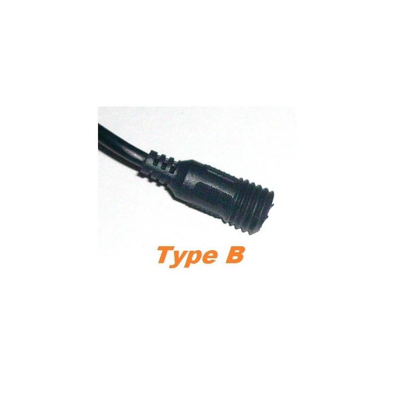 Cable Rallonge Batterie -lampe 60cm connecteur Vissé Cable Rallonge Batterie -lampe 60cm connecteur Vissé