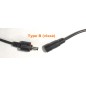 Cable Rallonge Batterie -lampe 60cm connecteur Vissé Cable Rallonge Batterie -lampe 60cm connecteur Vissé