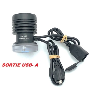 Eclairage bikepacking haute puissance lampe 1200 lumens EXR1100IT