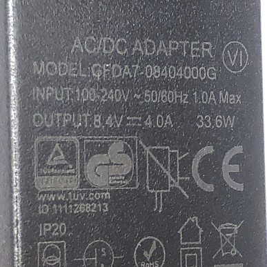 Chargeur 4Ah pour batteries Li-ion K Lamp 7,4-8,4V