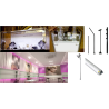 Leds et spots sur tiges